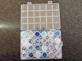 Kit 24 glitter decorativos surtidos